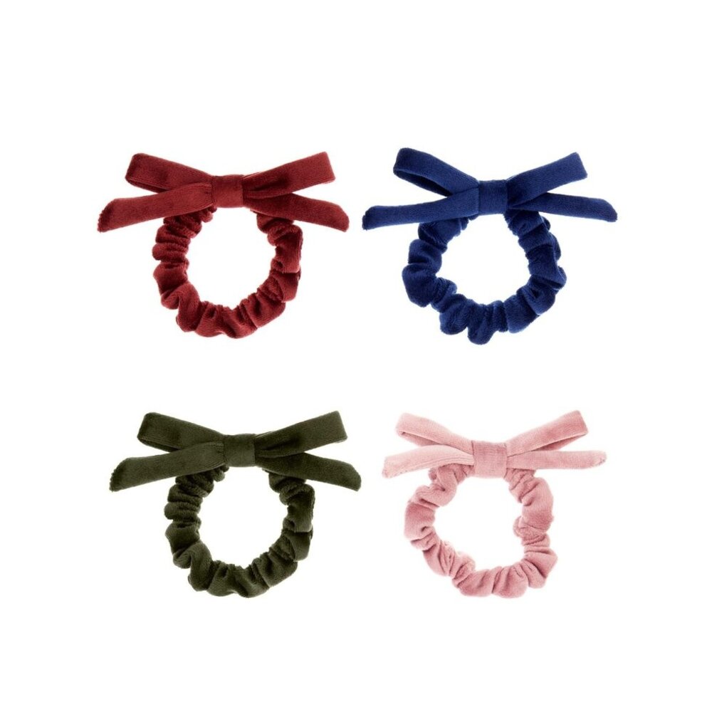 Mimi & Lula Winter velvet bow mini scrunchies Mimi & Lula Winter velvet bow mini scrunchies