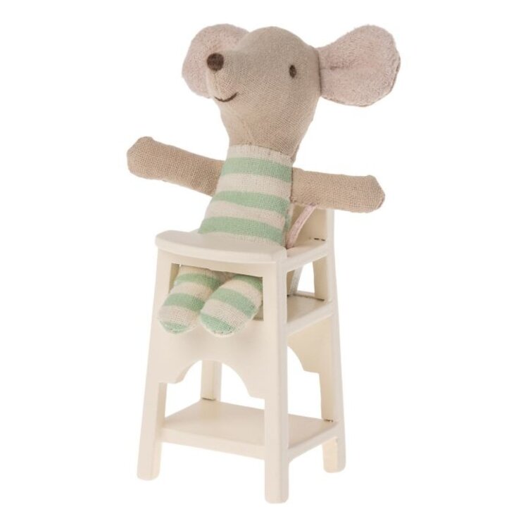 Maileg High chair, Mouse - Off white