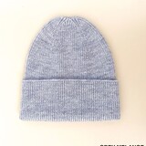 Hvid Babymuts beanie Fonzie NEWBORN Grey Melange
