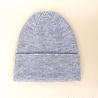 Hvid Babymuts beanie Fonzie NEWBORN Grey Melange