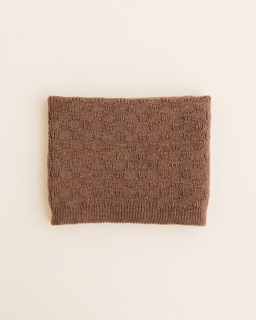Hvid Tube Scarf Gigi - Mocha Hvid Tube Scarf Gigi - Mocha
