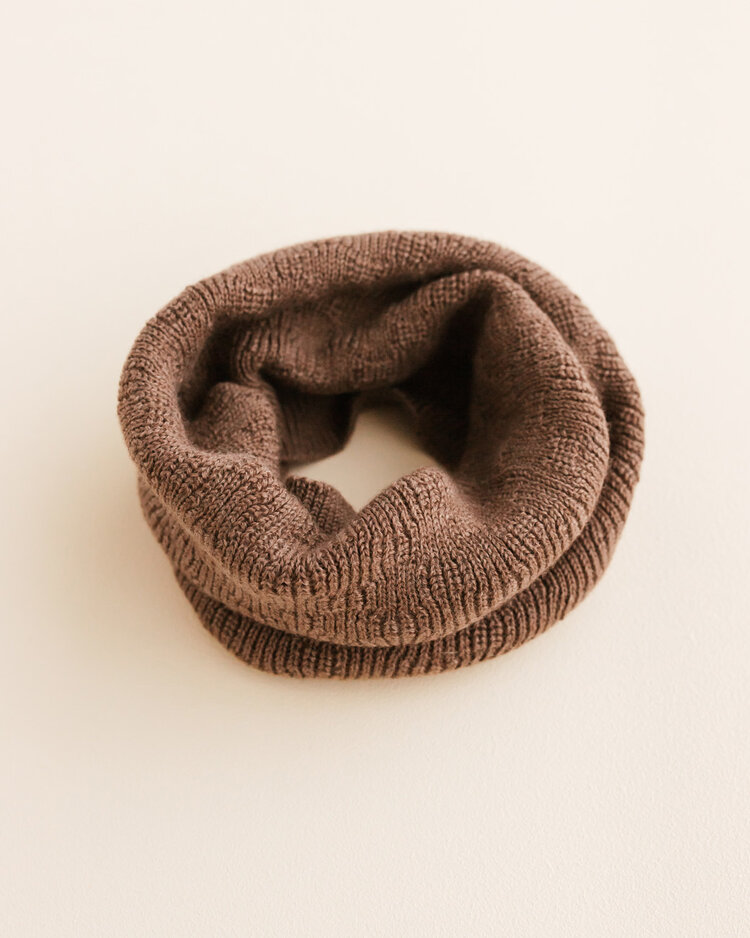Hvid Tube Scarf Gigi - Mocha