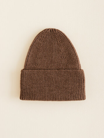 Hvid Beanie Fonzie KIDS - Mocha