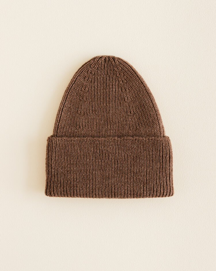 Hvid Beanie Fonzie KIDS - Mocha - muts