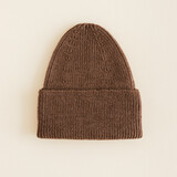 Hvid Babymuts beanie Fonzie NEWBORN Mocha