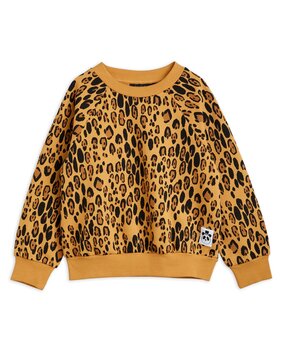 Mini Rodini Basic leopard sweatshirt - beige Mini Rodini Basic leopard sweatshirt - beige