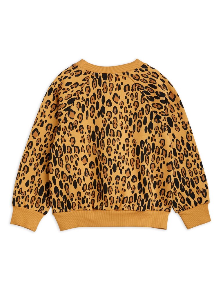 Mini Rodini Basic leopard sweatshirt - beige Mini Rodini Basic leopard sweatshirt - beige