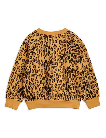 Mini Rodini Basic leopard sweatshirt - beige Mini Rodini Basic leopard sweatshirt - beige