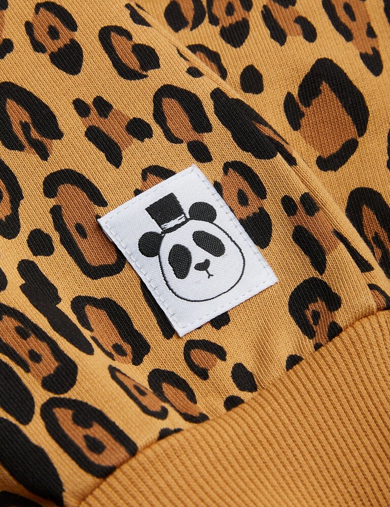 Mini Rodini Basic leopard sweatshirt - beige Mini Rodini Basic leopard sweatshirt - beige