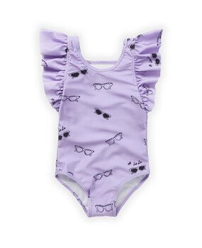 Sproet & Sprout Swimsuit ruffle shades print Lilac breeze Sproet & Sprout Swimsuit ruffle shades print Lilac breeze