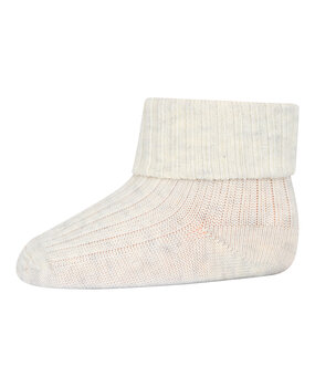 MP Denmark 10 533 499 Cotton rib baby socks Creme Melange MP Denmark 10 533 499 Cotton rib baby socks Creme Melange