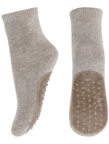 MP Denmark 10 7953 489 Cotton socks with anti-slip Light Brown Melange
