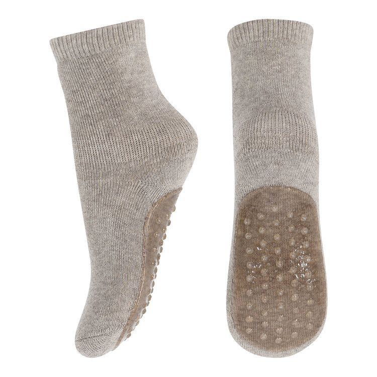 MP Denmark 10 7953 489 Cotton socks with anti-slip Light Brown Melange