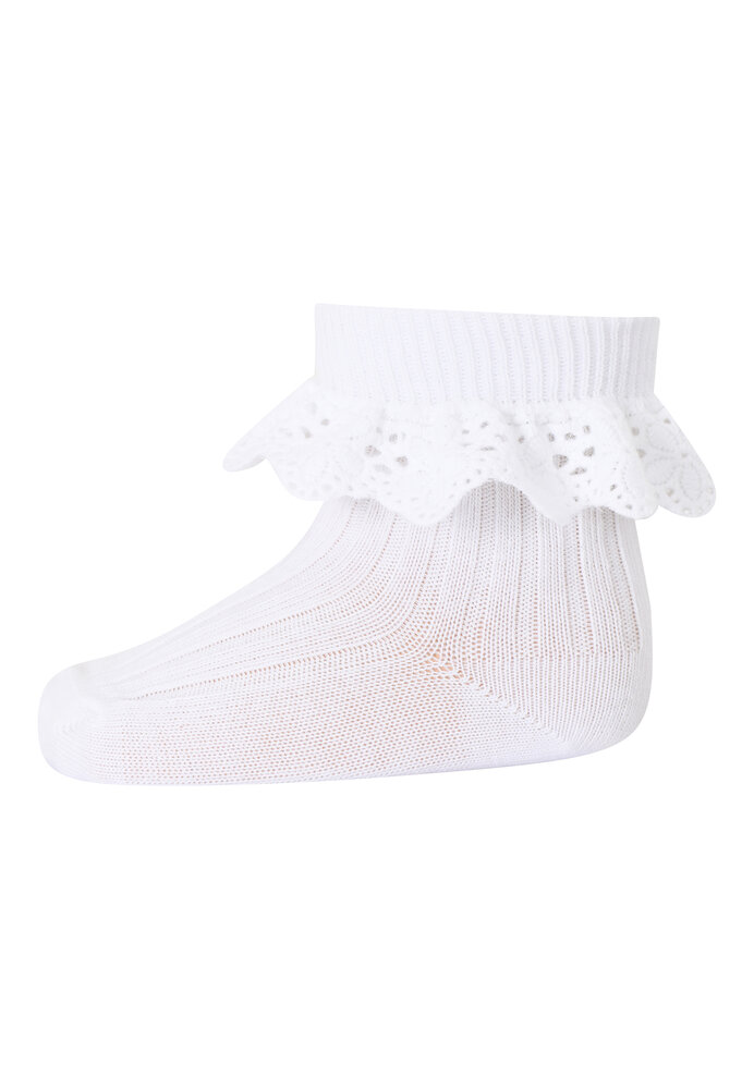 MP Denmark 10 57054 1 Lisa socks with lace White MP Denmark 10 57054 1 Lisa socks with lace White