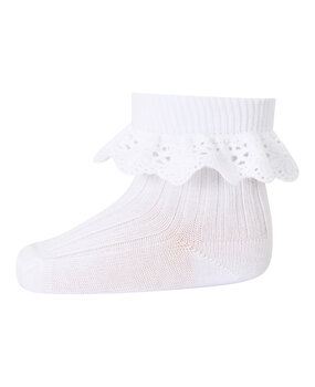 MP Denmark 10 57054 1 Lisa socks with lace White MP Denmark 10 57054 1 Lisa socks with lace White