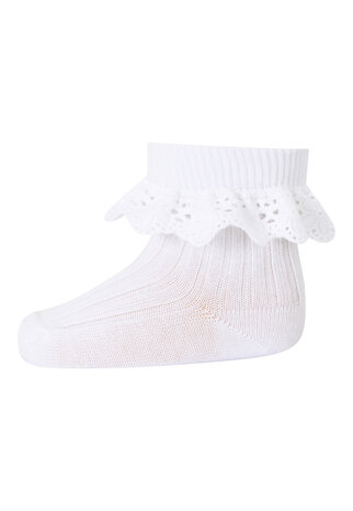 MP Denmark 10 57054 1 Lisa socks with lace White MP Denmark 10 57054 1 Lisa socks with lace White