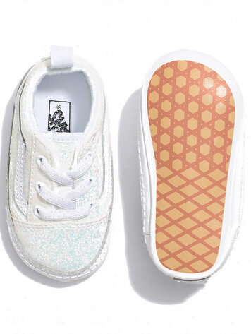 Vans Old skool crib glitter white baby