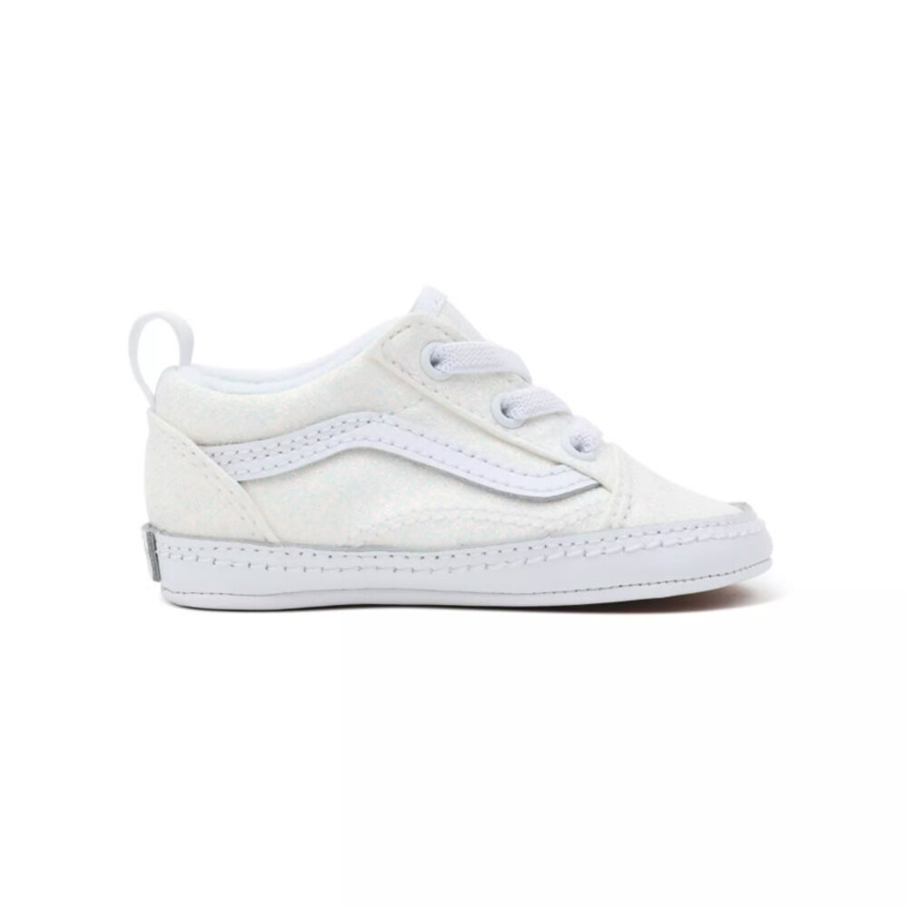 Vans Old skool crib glitter white baby Vans Old skool crib glitter white baby