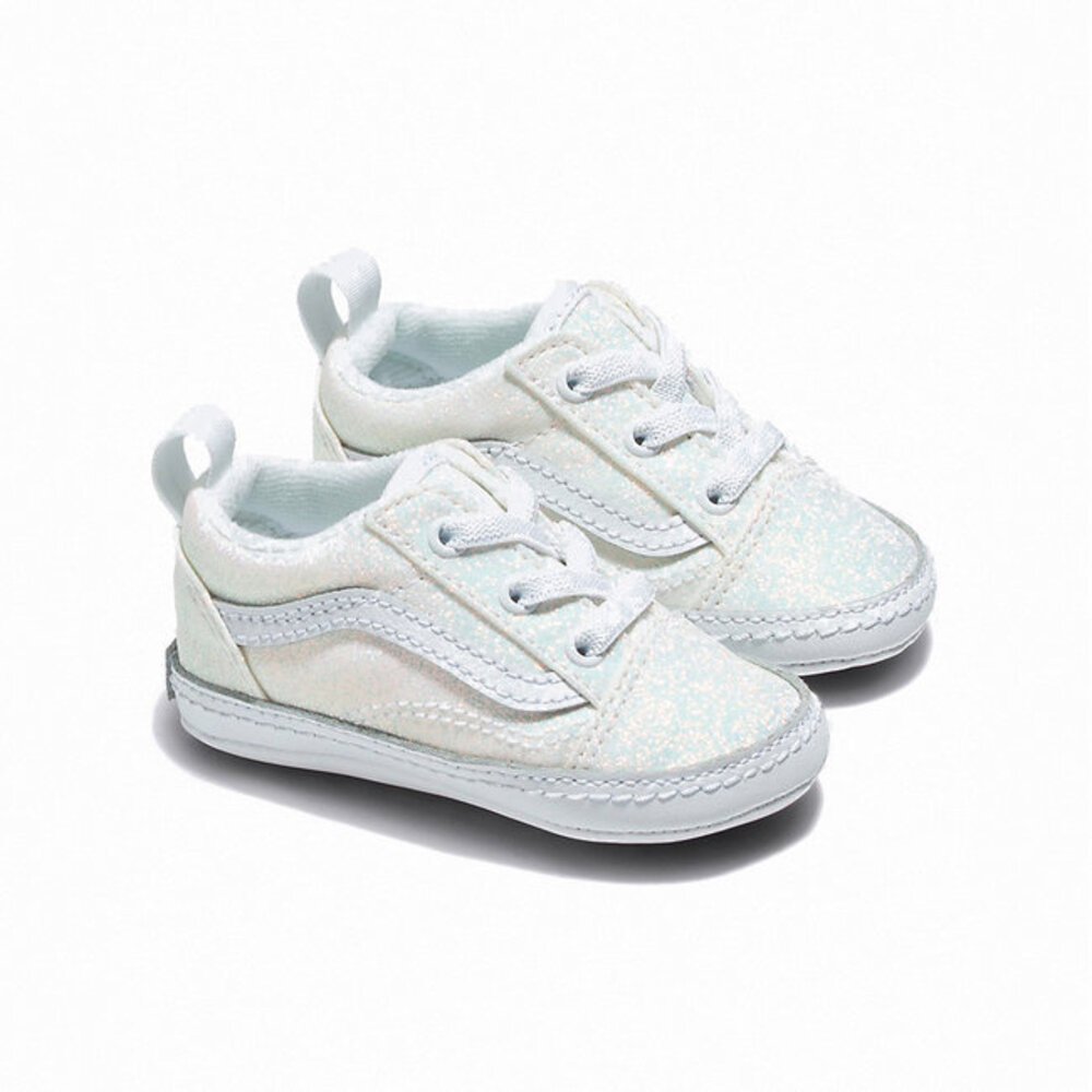 Vans Old skool crib glitter white baby Vans Old skool crib glitter white baby