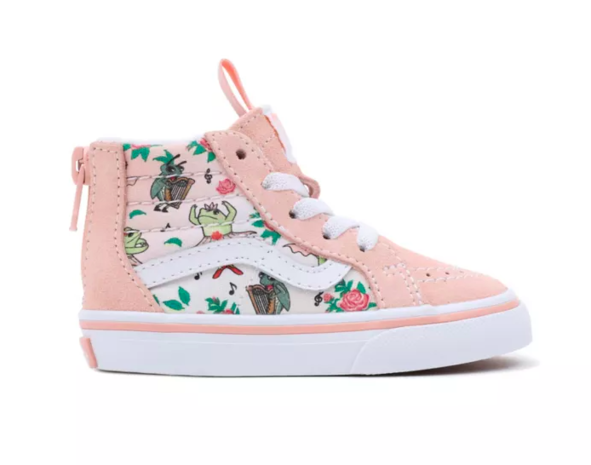 Vans Sk8-Hi Zip Frog Frolic Tropical Peach Vans Sk8-Hi Zip Frog Frolic Tropical Peach