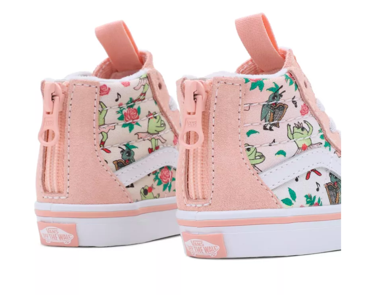 Vans Sk8-Hi Zip Frog Frolic Tropical Peach Vans Sk8-Hi Zip Frog Frolic Tropical Peach