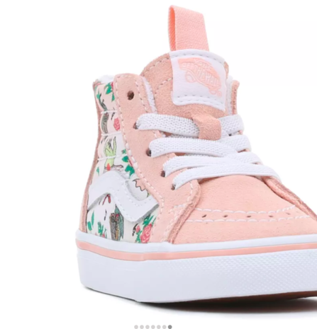 Vans Sk8-Hi Zip Frog Frolic Tropical Peach Vans Sk8-Hi Zip Frog Frolic Tropical Peach