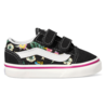 Vans Old skool V floral black toddler glow in the dark Vans Old skool V floral black toddler glow in the dark