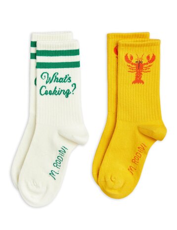 Mini Rodini Lobster 2-pack socks Mini Rodini Lobster 2-pack socks