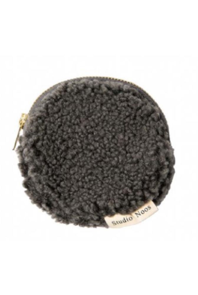 Studio Noos Dark Grey teddy wallet