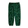 Leopard fleece trousers green