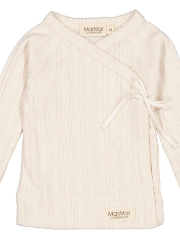 MarMar Copenhagen Tut Wrap Modal Pointelle Rib New Born - 0154 Vanilla