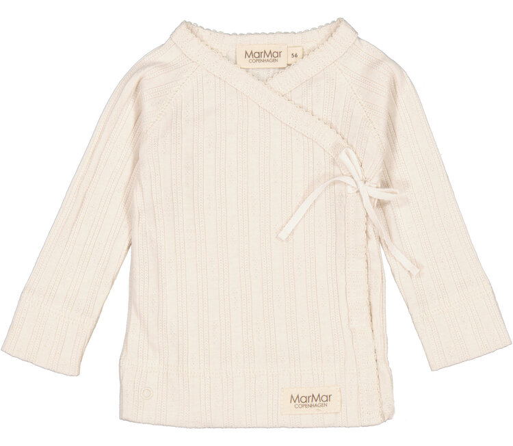 MarMar Copenhagen Tut Wrap Modal Pointelle Rib New Born - 0154 Vanilla