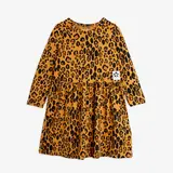 Mini Rodini Basic long sleeve leopard dress Mini Rodini Basic long sleeve leopard dress