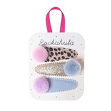 Rockahula Leopard Pom Pom Clips