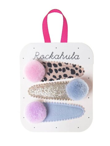 Rockahula Leopard Pom Pom Clips