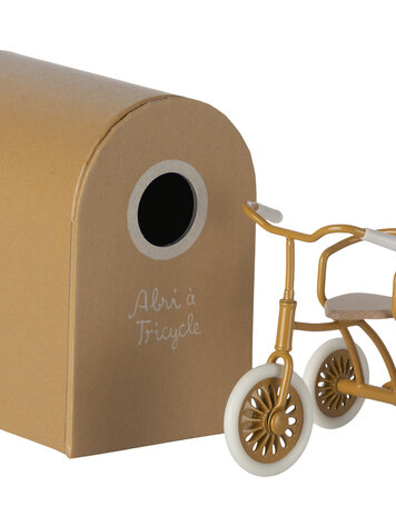 Maileg Abri à tricycle, Mouse - Ocher