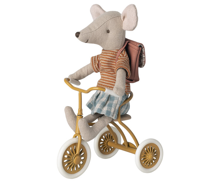 Maileg Abri à tricycle, Mouse - Ocher