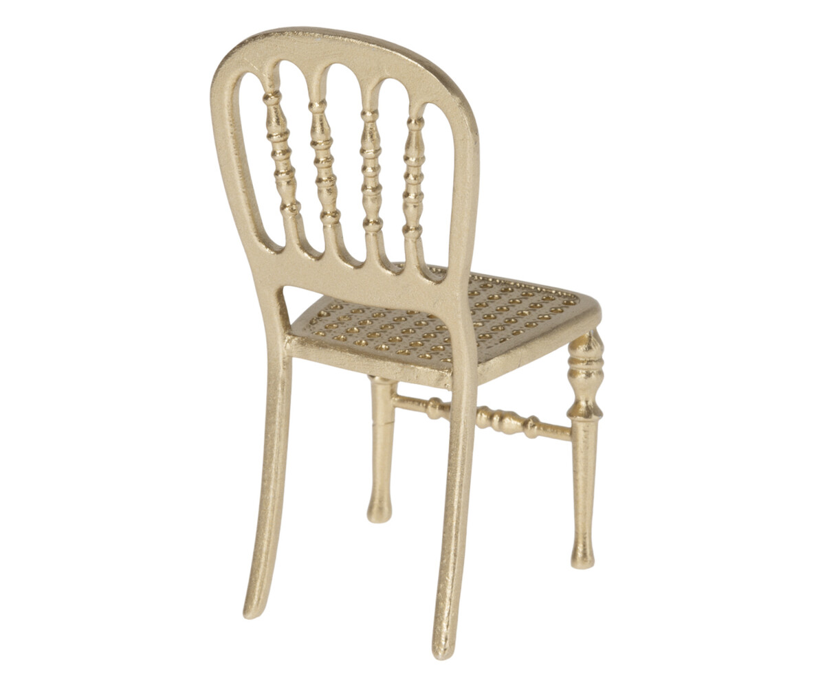 Maileg Chair, Mouse - Gold Maileg Chair, Mouse - Gold