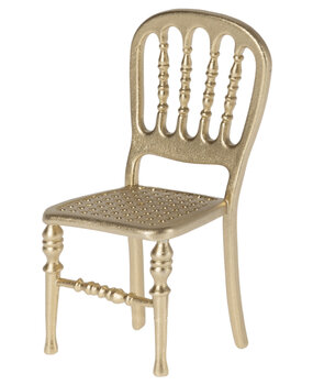 Maileg Chair, Mouse - Gold Maileg Chair, Mouse - Gold