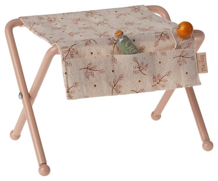 Maileg Nursery Table Baby mouse - rose