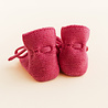 Hvid babyslofjes van merinowol roze Hvid babyslofjes van merinowol roze