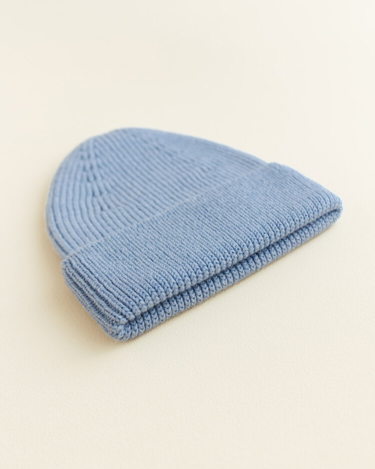 Hvid Beanie Fonzie KIDS - Light Blue - muts