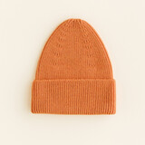 Hvid Beanie Fonzie KIDS - Orange
