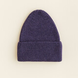 Hvid Beanie Fonzie KIDS - Purple