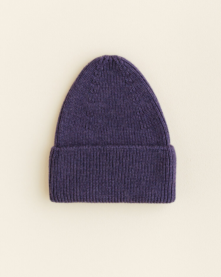 Hvid Beanie Fonzie KIDS - Purple - muts
