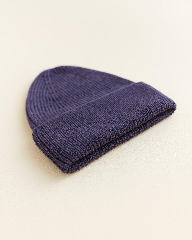 Hvid Beanie Fonzie KIDS - Purple - muts