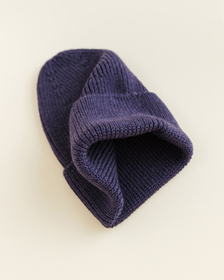 Hvid Beanie Fonzie KIDS - Purple - muts