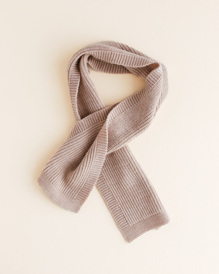 Hvid Scarf Gustave - Sand