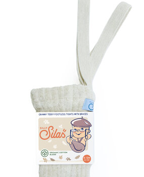 Silly Silas GRANNY teddy footless cotton tights - cream blend Silly Silas GRANNY teddy footless cotton tights - cream blend