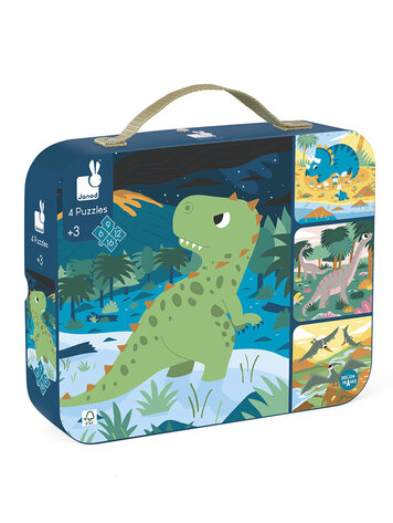 Janod Janod Puzzel - 4 puzzels Dinosaurus